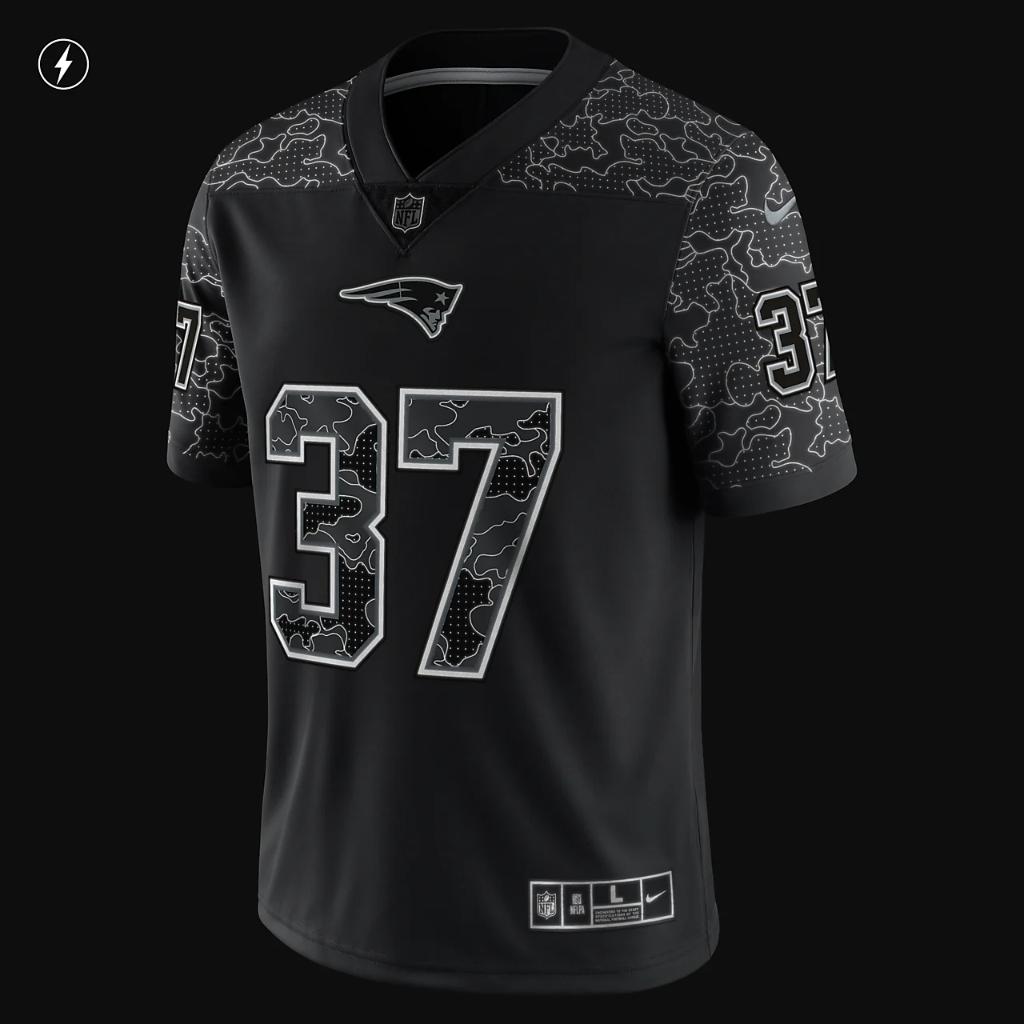 NFL New England Patriots RFLCTV (Damien Harris) Men&#039;s Fashion Football Jersey 45NM00A8KF-00U