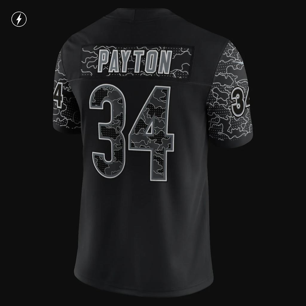NFL Chicago Bears RFLCTV (Walter Payton) Men&#039;s Fashion Football Jersey 45NM00AW1B-000