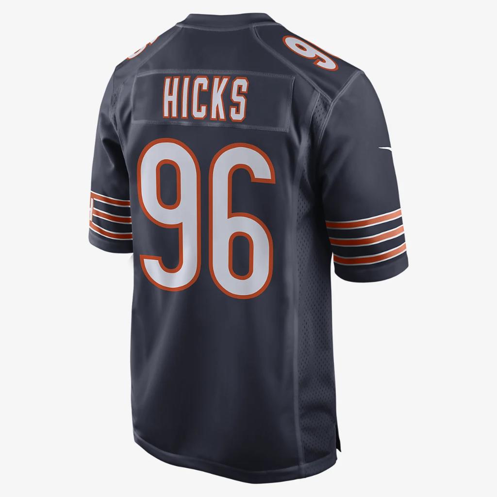 NFL Chicago Bears (Akiem Hicks) Men&#039;s Game Football Jersey 468947-494