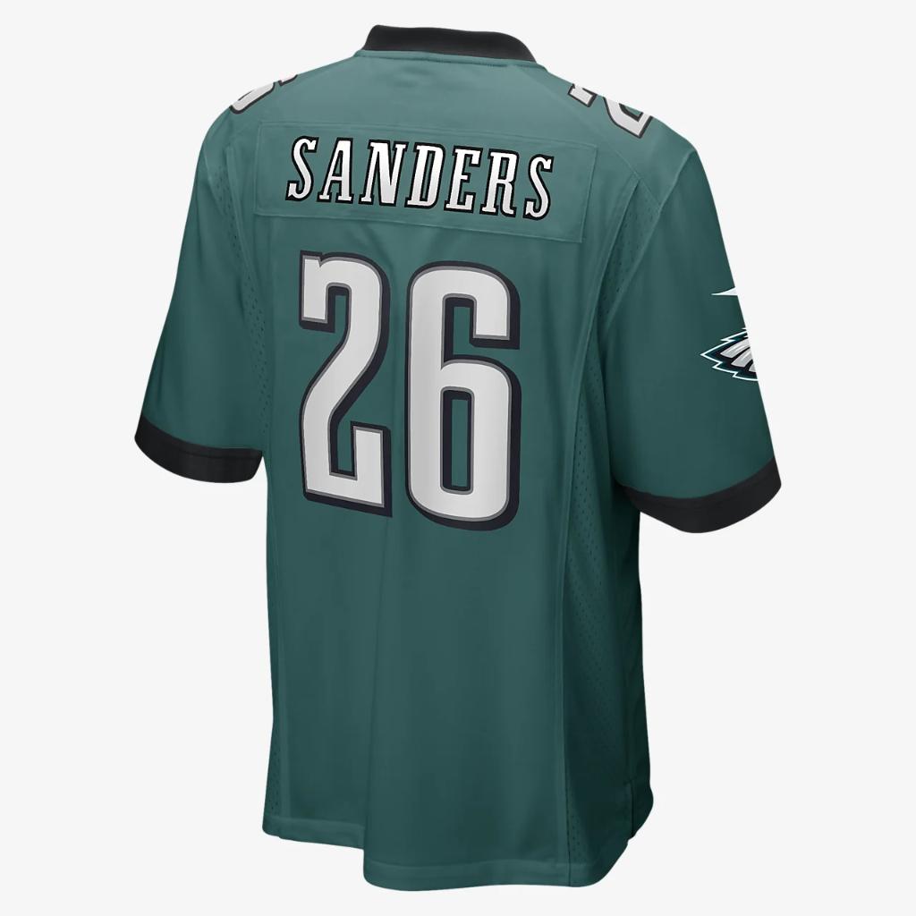 NFL Philadelphia Eagles (Miles Sanders) Men&#039;s Game Football Jersey 468971-307