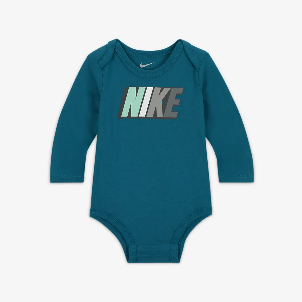 Nike Sportswear Baby (3-9M) Long-Sleeve Bodysuits (3-Pack) 56K265-B9I