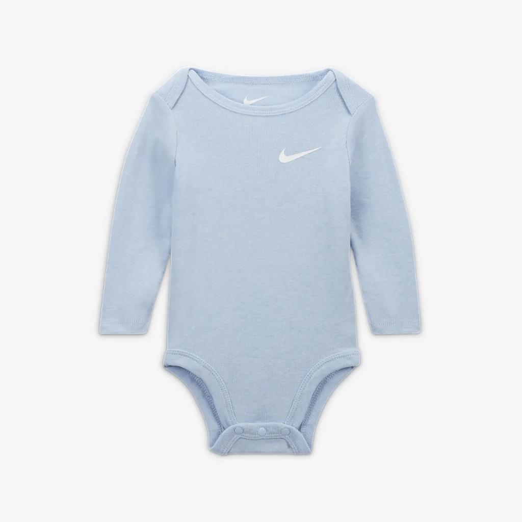 Nike Essentials 3-Pack Long Sleeve Bodysuits Baby Bodysuit Pack 56K734-U90