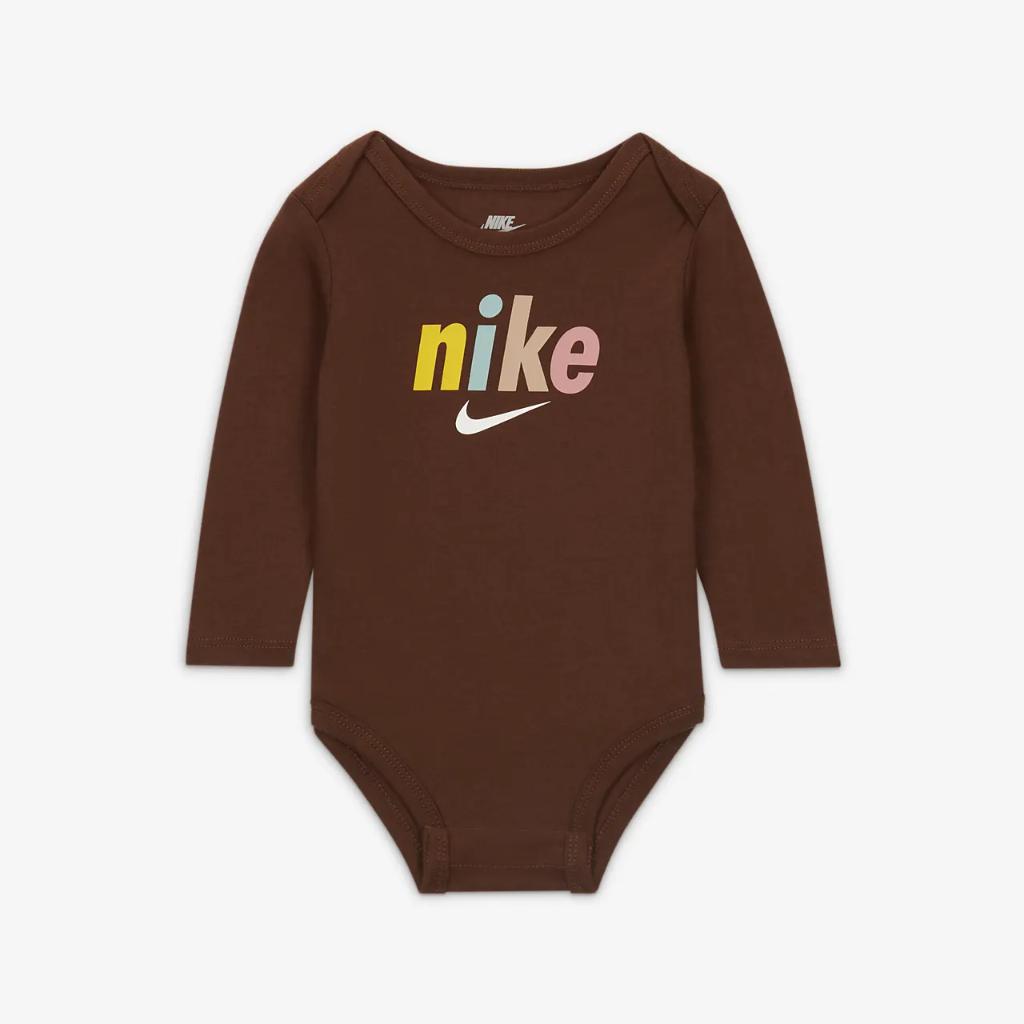 Nike E1D1 3-Pack Bodysuits Baby Bodysuit Pack 56L263-X2O