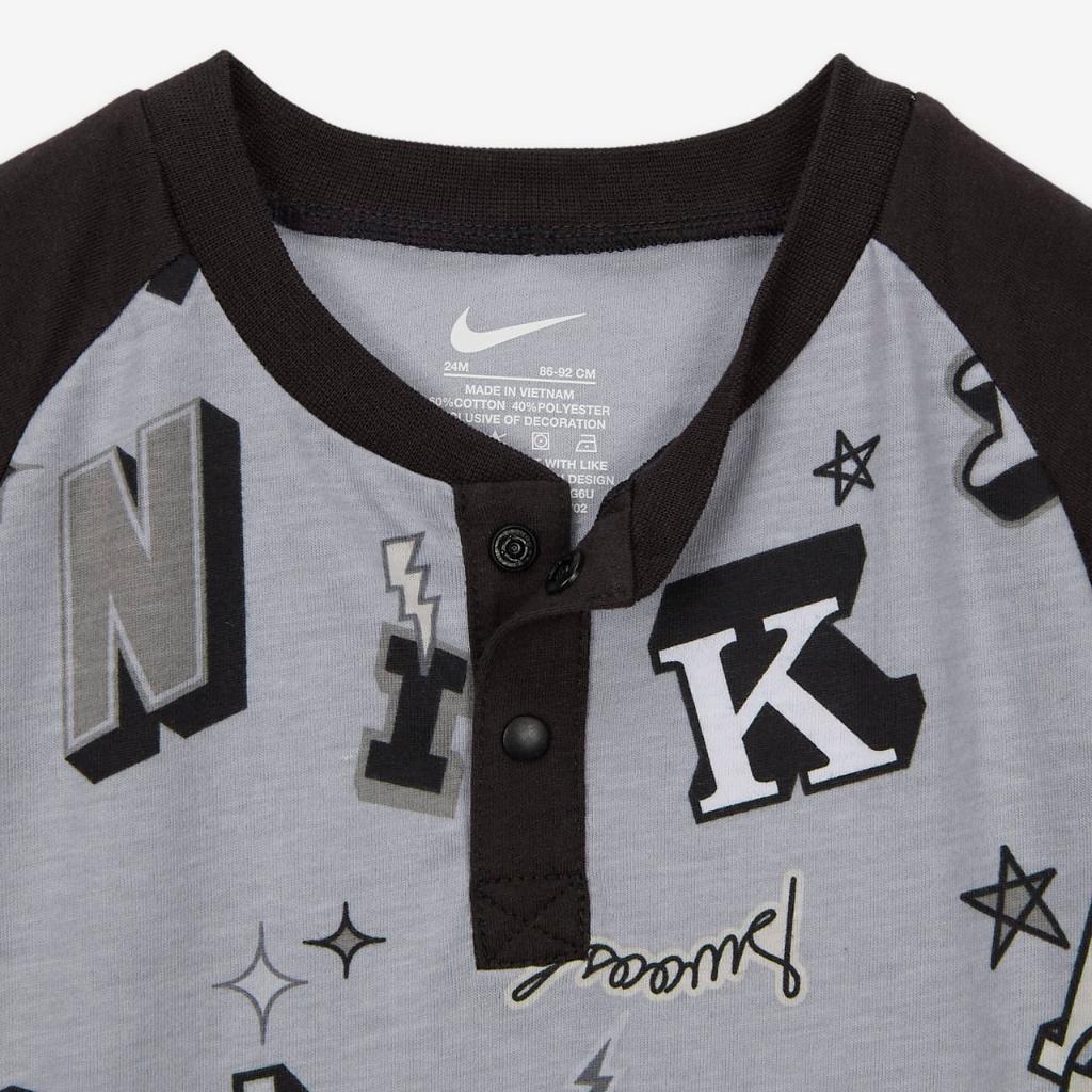 Nike Sportswear Next Gen Baby (0-9M) Tee Romper 56L767-G6U