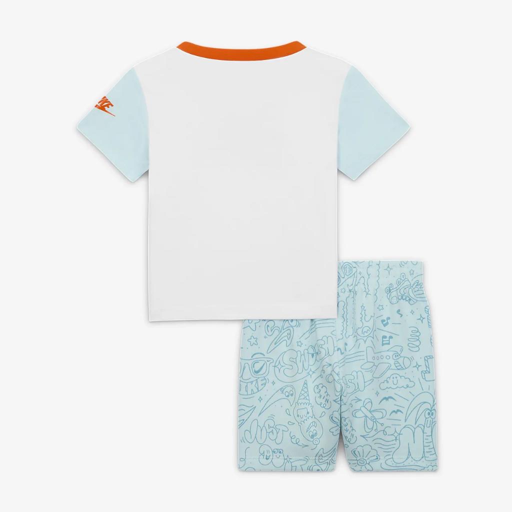 Nike Sportswear Create Your Own Adventure Baby (12-24M) T-Shirt and Shorts Set 66M016-G25