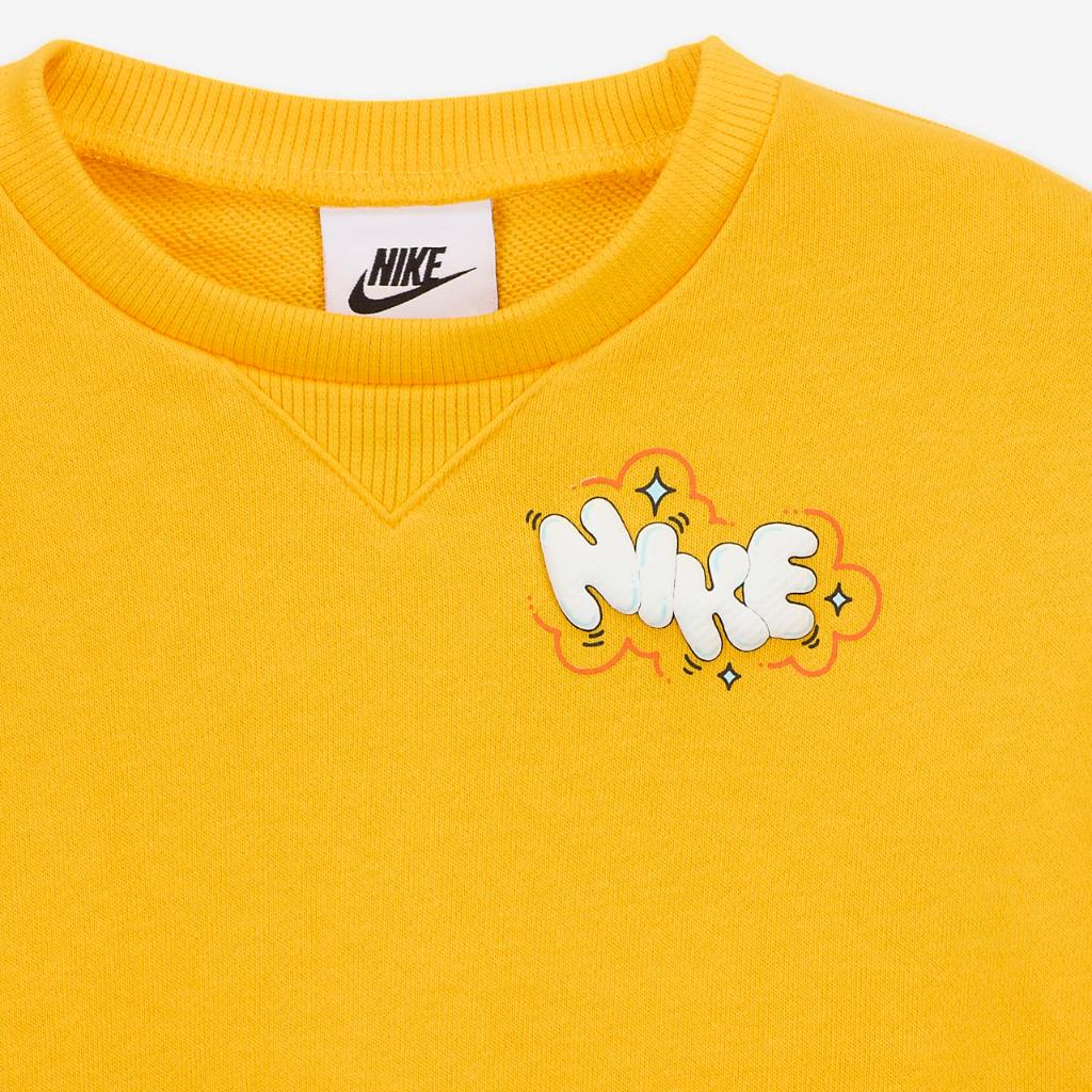 Nike Sportswear Create Your Own Adventure Baby (12-24M) French Terry Graphic Crew Set 66M018-X0L