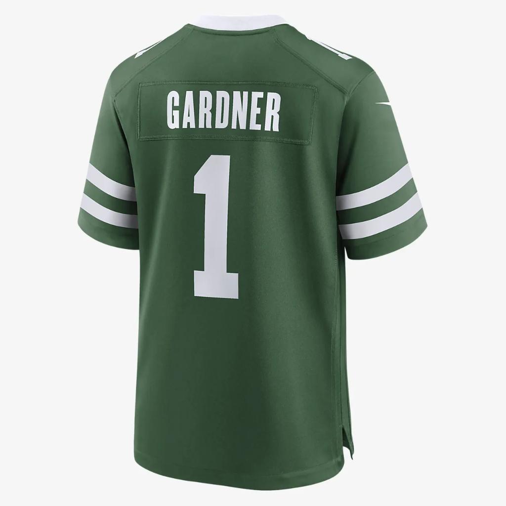 Sauce Gardner New York Jets Men&#039;s Nike NFL Game Football Jersey 67NM03T672F-GT6