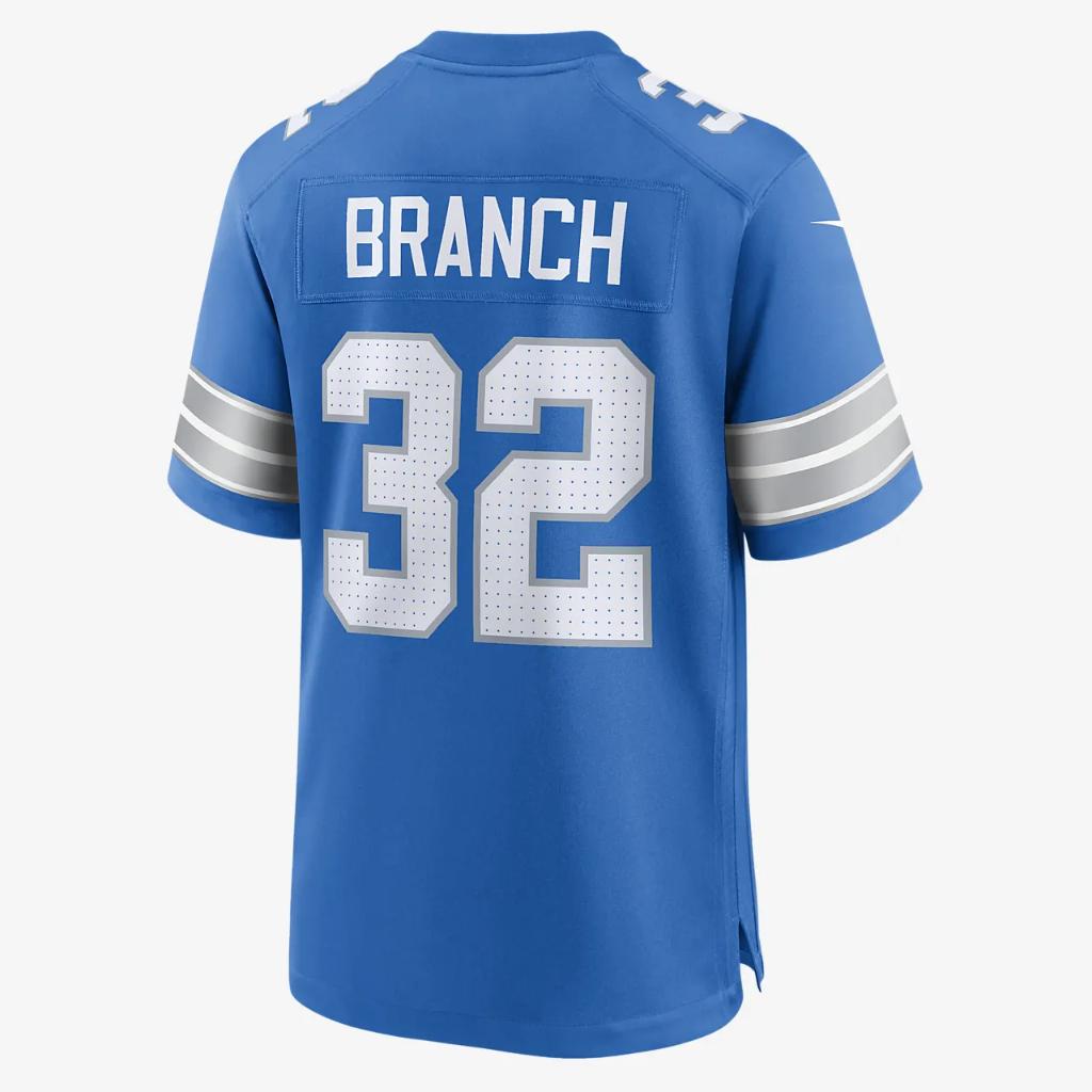 Brian Branch Detroit Lions Men&#039;s Nike NFL Game Football Jersey 67NM0B9K9JF-DEA