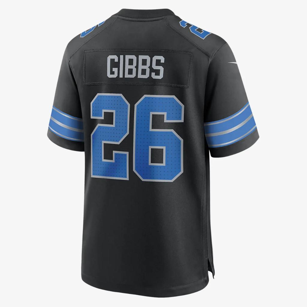 Jahmyr Gibbs Detroit Lions Men&#039;s Nike NFL Game Football Jersey 67NM0B9M9JF-DE7