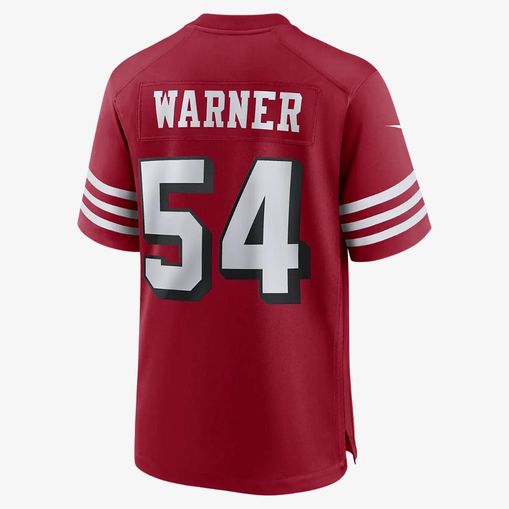 NFL San Francisco 49ers (Fred Warner) Men&#039;s Game Football Jersey 67NM49GA73F-2KM