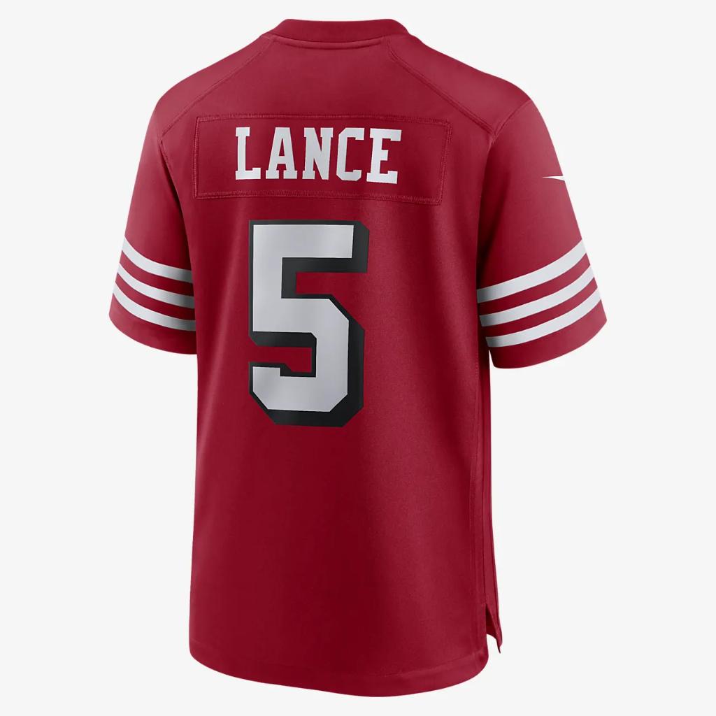 NFL San Francisco 49ers (Trey Lance) Men&#039;s Game Football Jersey 67NM49GA73F-2KN