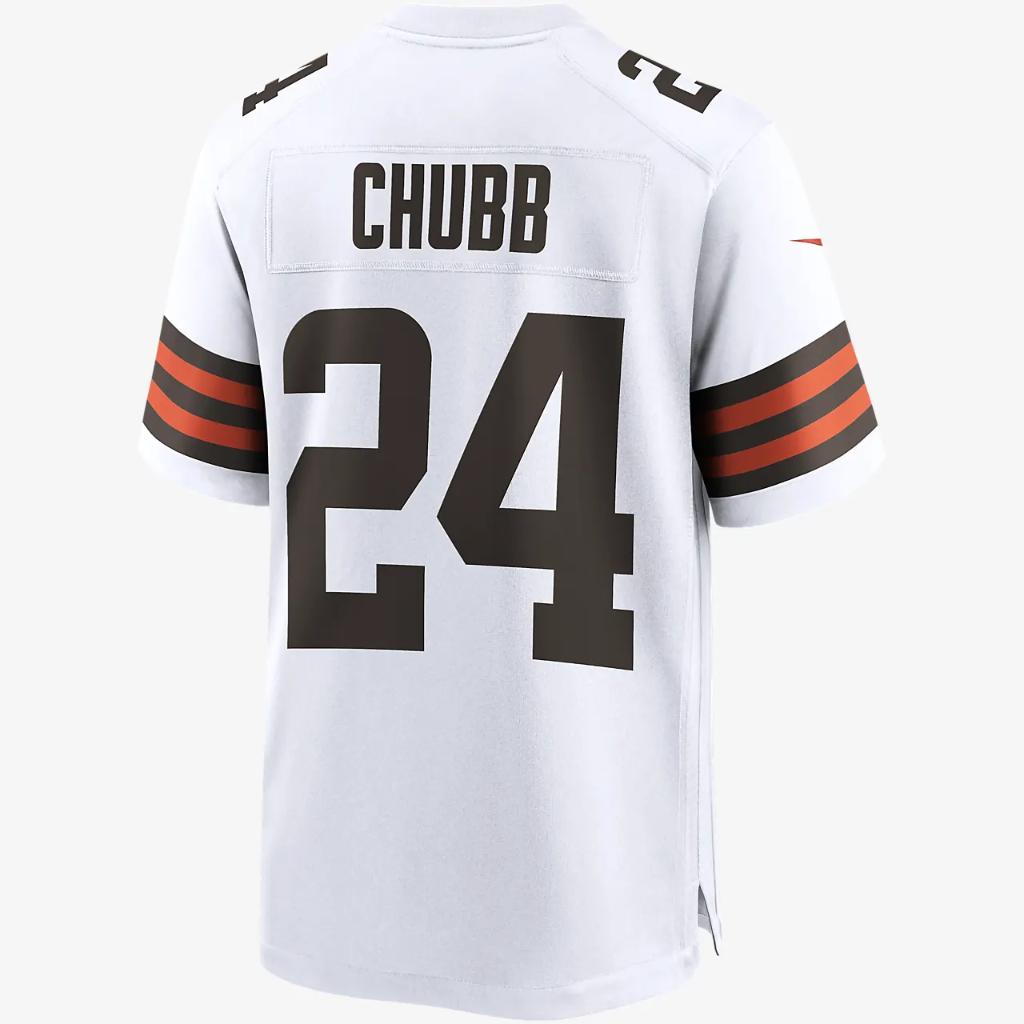 NFL Cleveland Browns (Nick Chubb) Men&#039;s Game Football Jersey 67NMCLGR93F-2PF