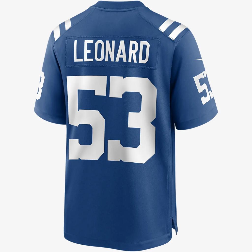 NFL Indianapolis Colts (Darius Leonard) Men&#039;s Game Football Jersey 67NMICGH98F-2NJ