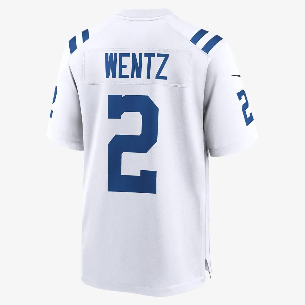NFL Indianapolis Colts (Carson Wentz) Men&#039;s Game Football Jersey 67NMICGR98F-2PP