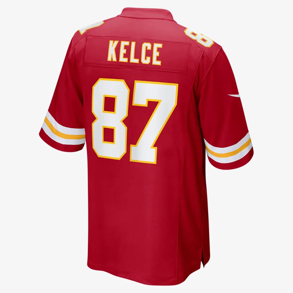 NFL Kansas City Chiefs Super Bowl LVII (Travis Kelce) Men&#039;s Game Football Jersey 67NMKCGHF7G-YU8
