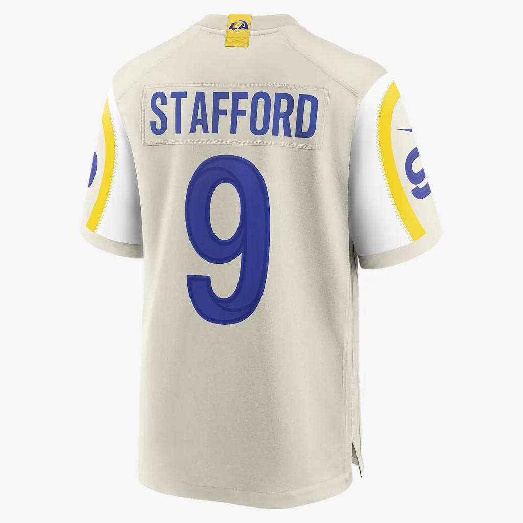 NFL Los Angeles Rams (Matthew Stafford) Men&#039;s Game Football Jersey 67NMLRGR95F-2PM