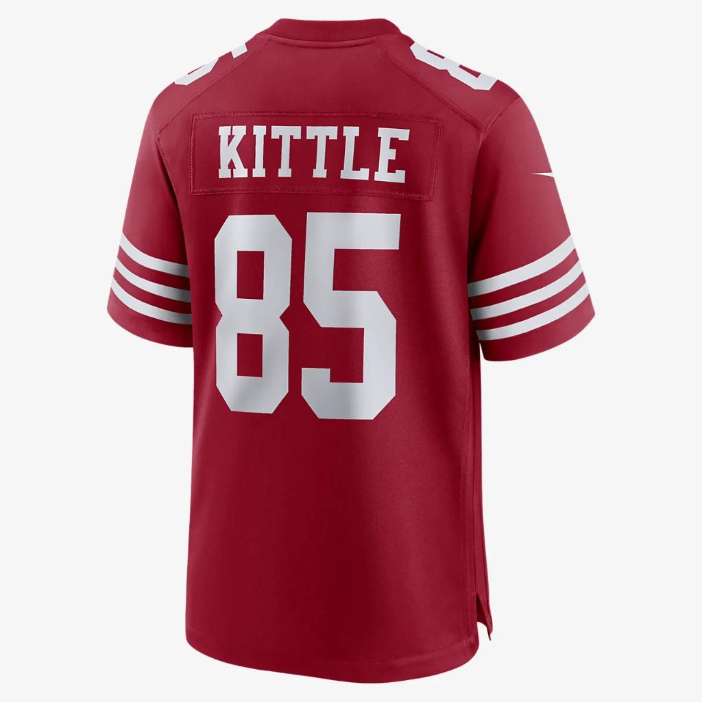 NFL San Francisco 49ers (George Kittle) Men&#039;s Game Football Jersey 67NMSAGH9BF-00D