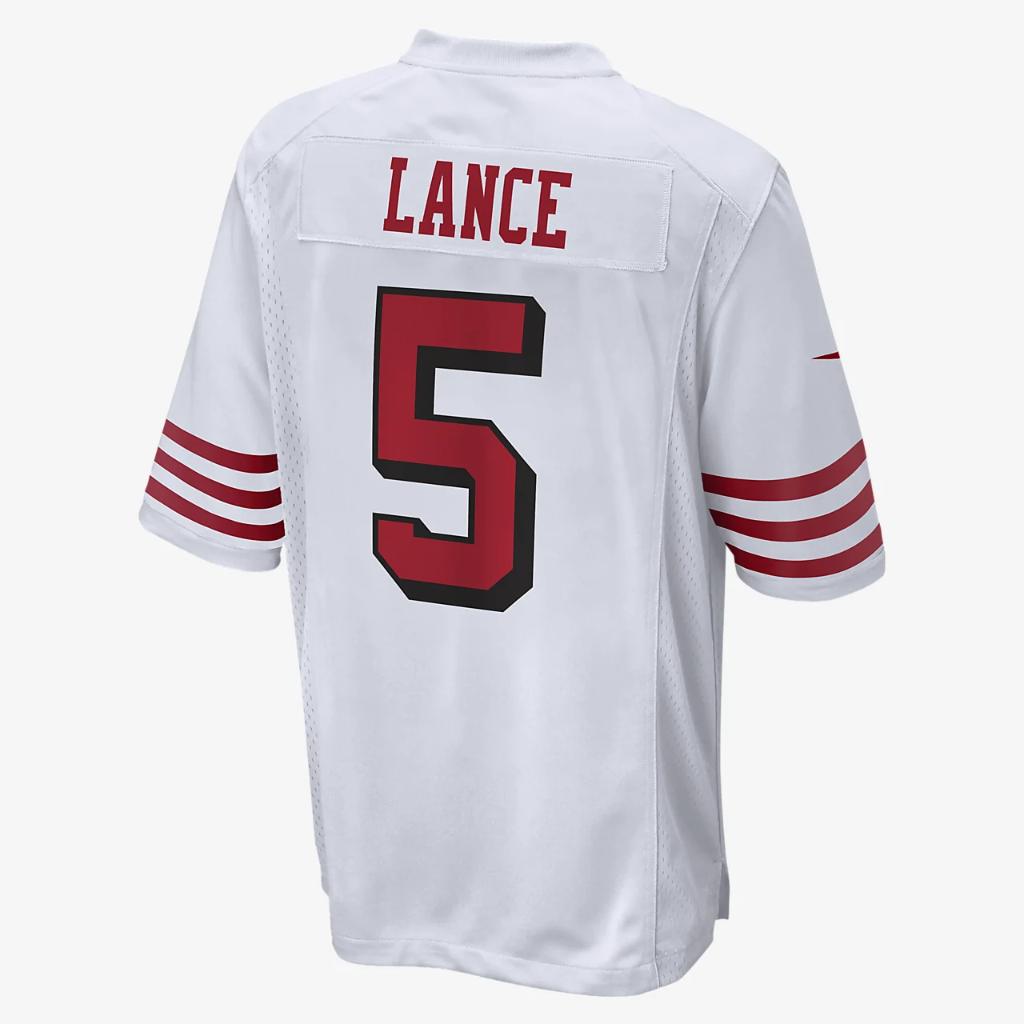 NFL San Francisco 49ers (Trey Lance) Men&#039;s Game Football Jersey 67NMSF2A73F-2LF