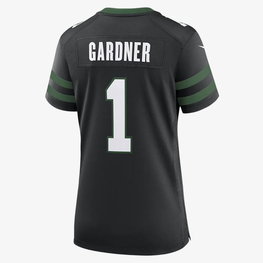 Sauce Gardner New York Jets Women&#039;s Nike NFL Game Football Jersey 67NW09WK72F-GT6