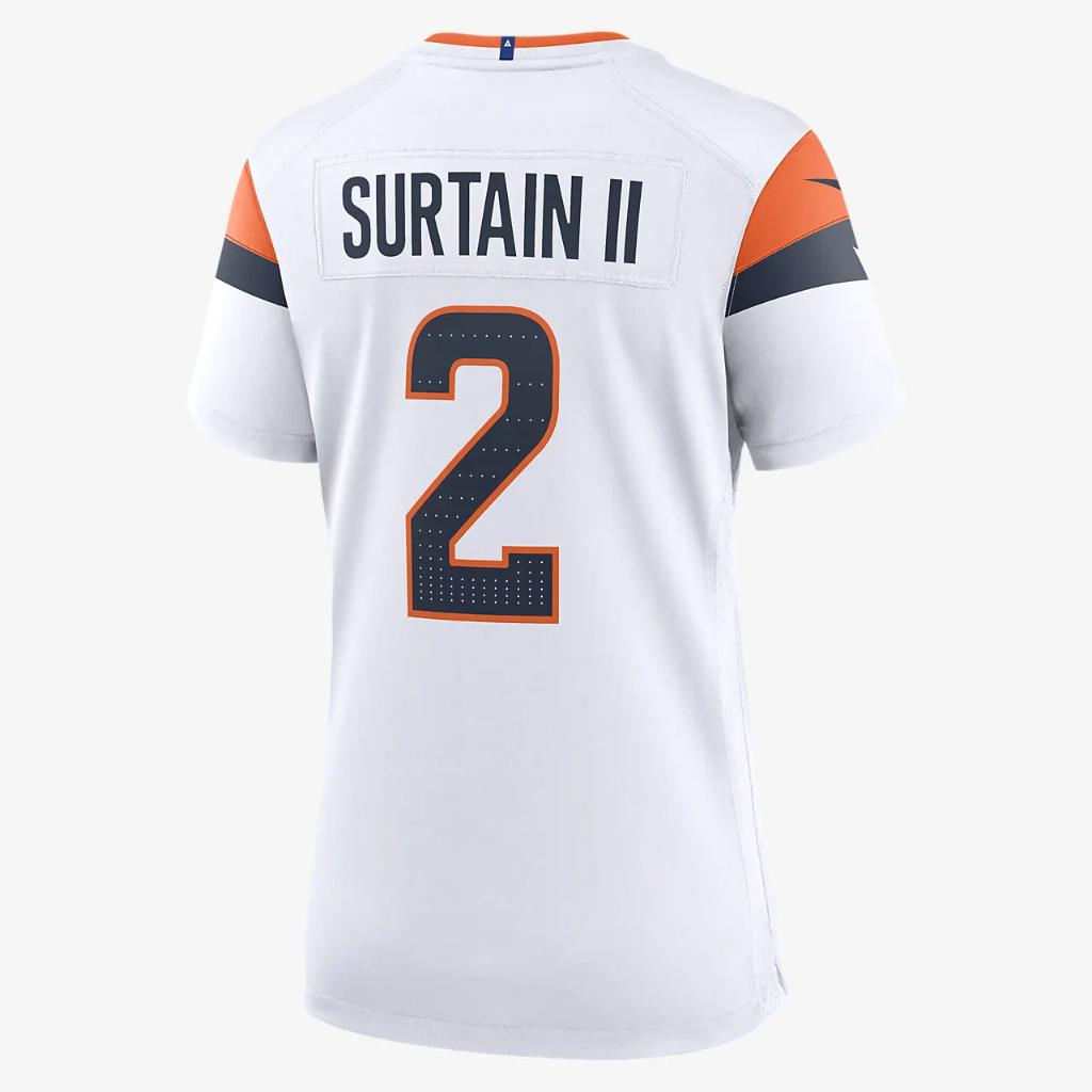Patrick Surtain II Denver Broncos Women&#039;s Nike NFL Game Football Jersey 67NW0B8O8WF-PZ1
