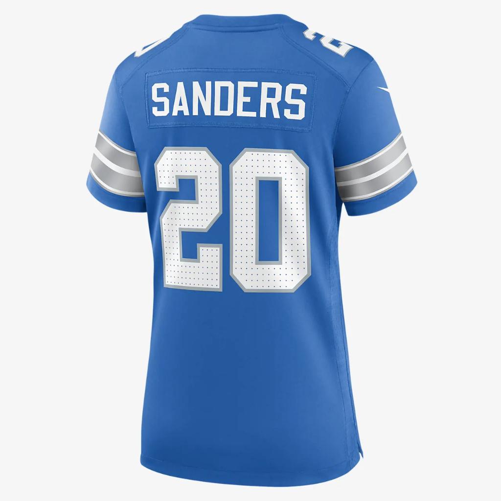 Barry Sanders Detroit Lions Women&#039;s Nike NFL Game Football Jersey 67NW0B9KW1K-8UJ