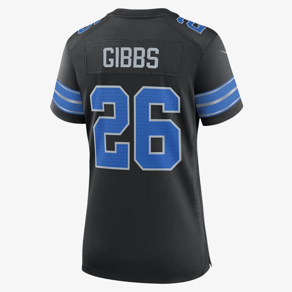 Jahmyr Gibbs Detroit Lions Women&#039;s Nike NFL Game Football Jersey 67NW0B9M9JF-DE7