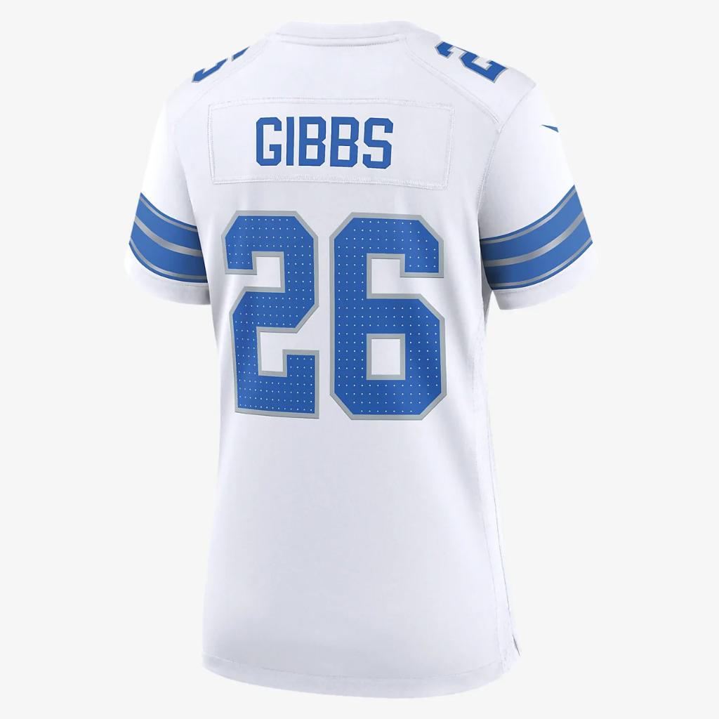 Jahmyr Gibbs Detroit Lions Women&#039;s Nike NFL Game Football Jersey 67NW0B9P9JF-DE7