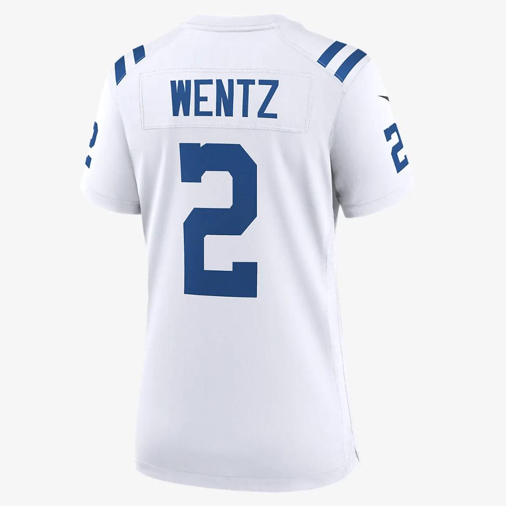 NFL Indianapolis Colts (Carson Wentz) Women&#039;s Game Football Jersey 67NWICGR98F-2PP
