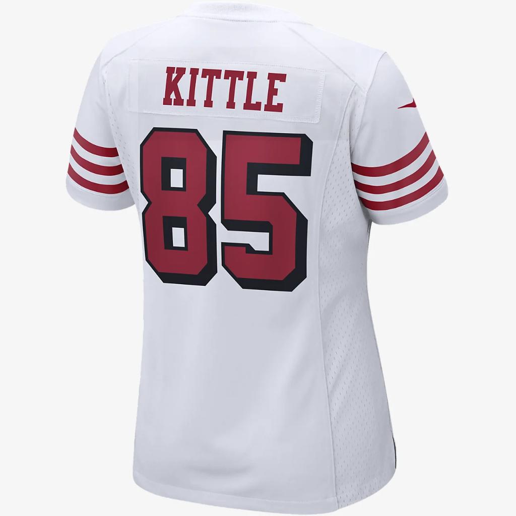 NFL San Francisco 49ers (George Kittle) Women&#039;s Game Football Jersey 67NWSF2A73F-2LB