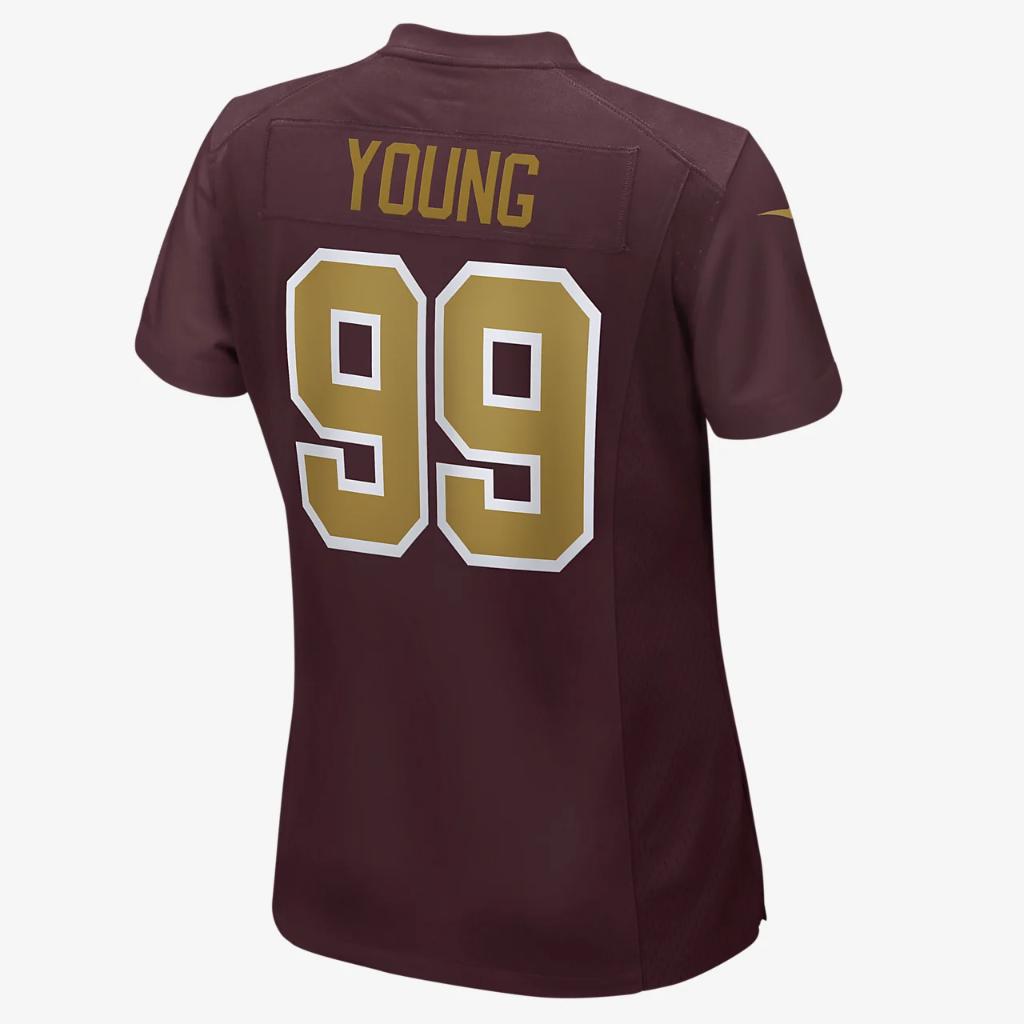 NFL Washington Football Team (Chase Young) Women&#039;s Game Football Jersey 67NWWAGARSF-2KN