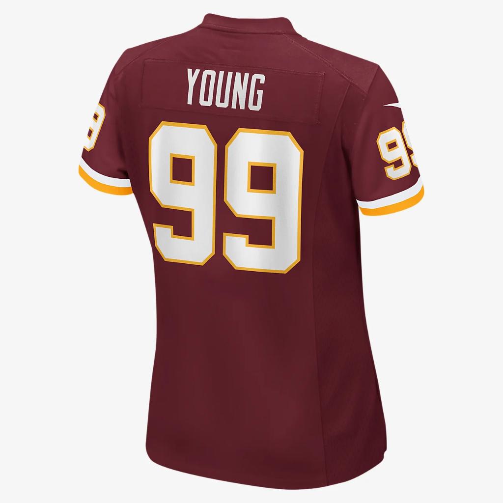 NFL Washington Football Team (Chase Young) Women&#039;s Game Football Jersey 67NWWAGHRSF-2NN