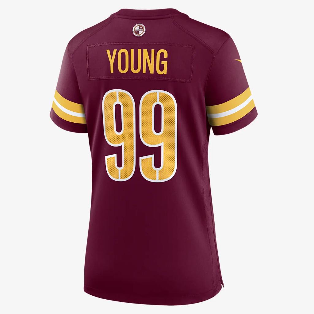NFL Washington Commanders (Chase Young) Women&#039;s Game Football Jersey 67NWWSGH9EF-00G