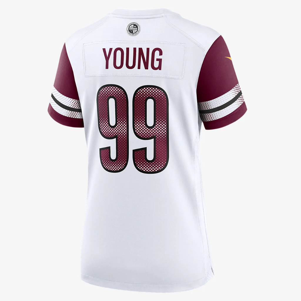 NFL Washington Commanders (Chase Young) Women&#039;s Game Football Jersey 67NWWSGR9EF-00G