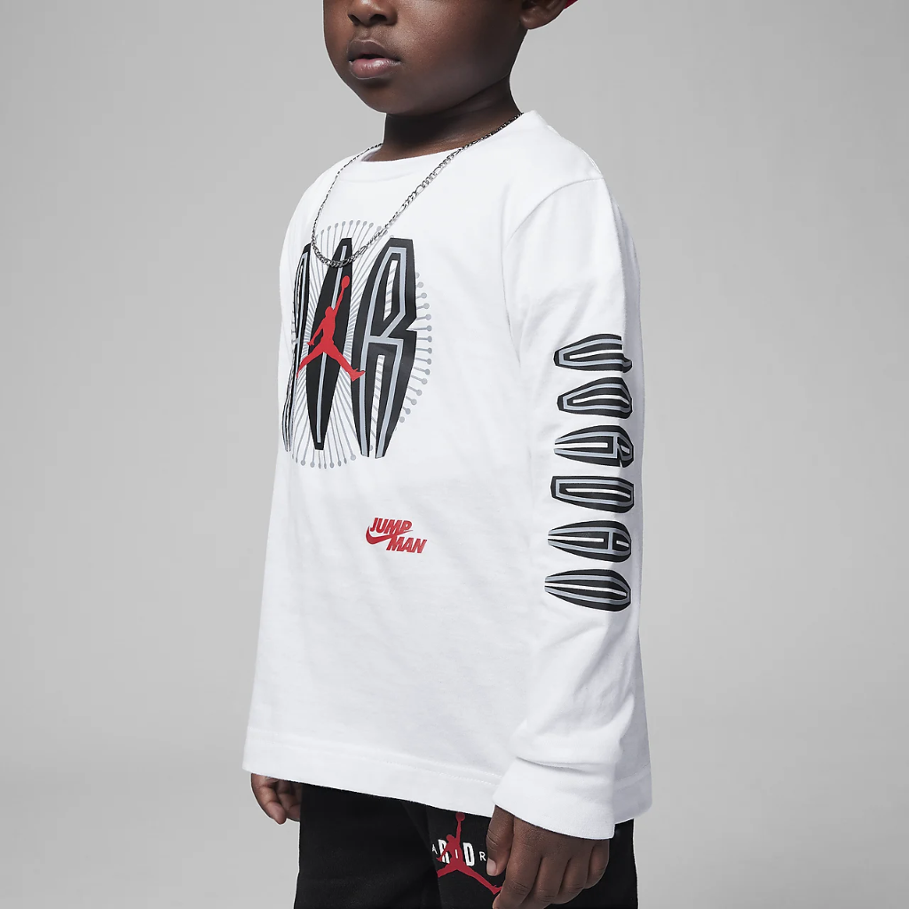 Jordan MJ MVP Air Burst Long Sleeve Tee Toddler T-Shirt 75B991-001