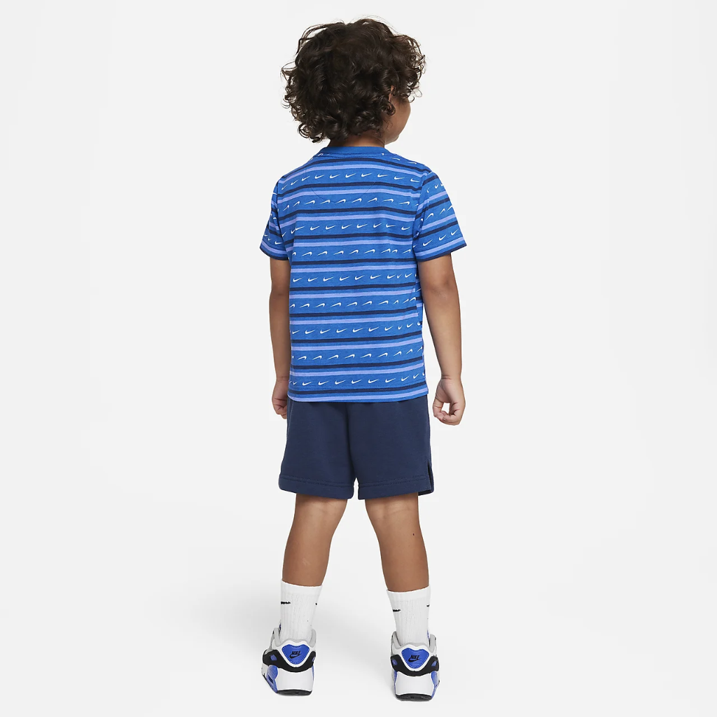 Nike Toddler Swoosh Stripe Shorts Set 76J285-U90