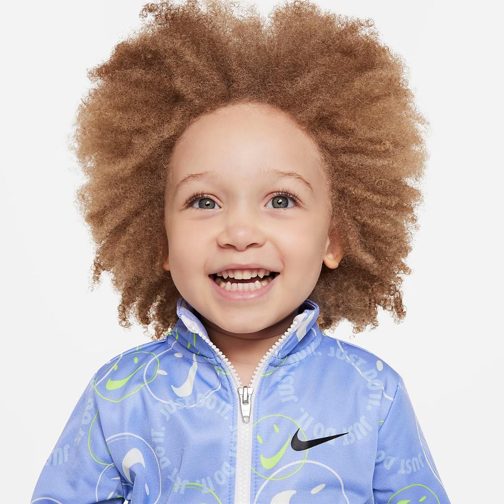Nike Smiley Swoosh Printed Tricot Set Toddler Tracksuit 76J857-P3F