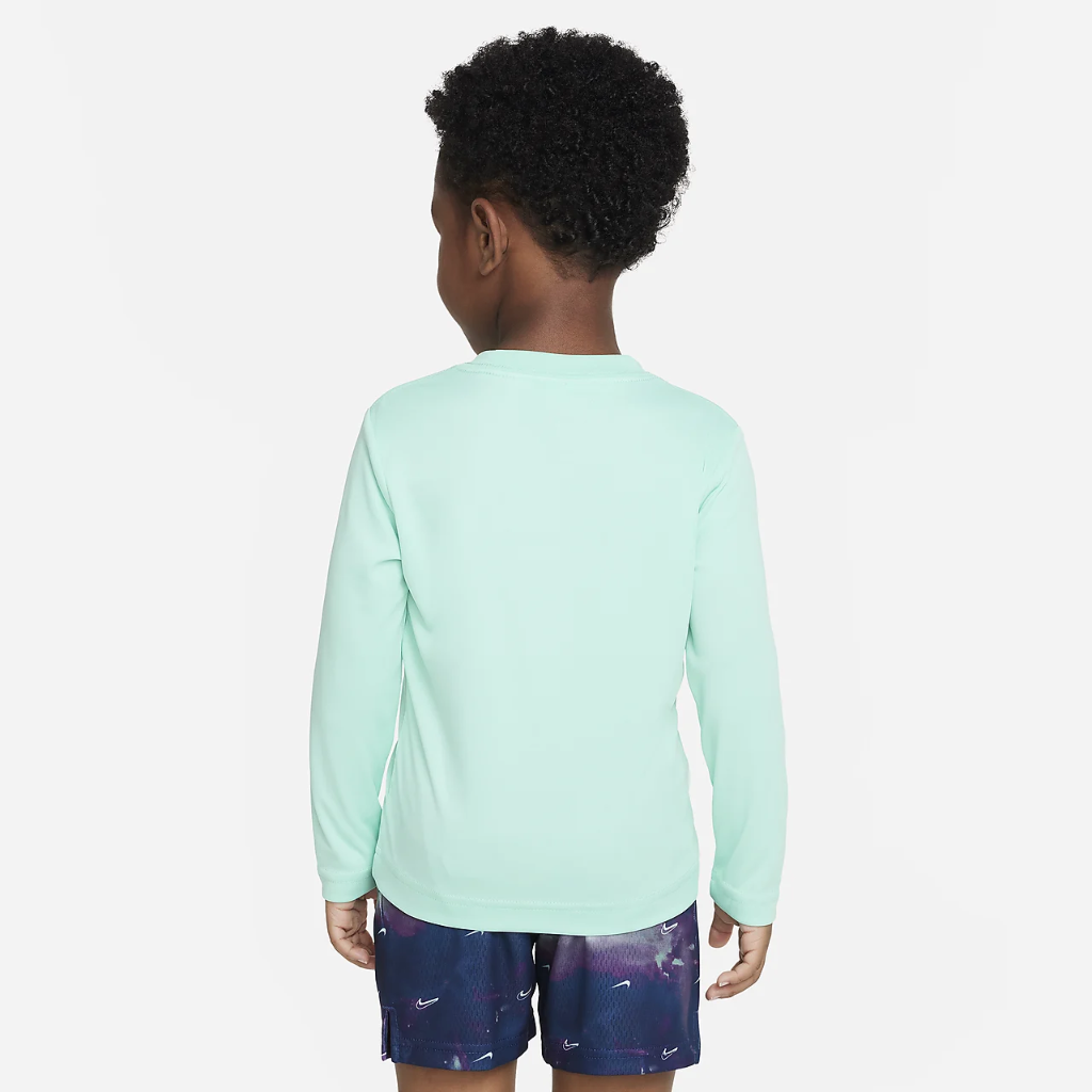 Nike Dri-FIT Textured Swoosh Long Sleeve Tee Toddler T-Shirt 76K296-G11
