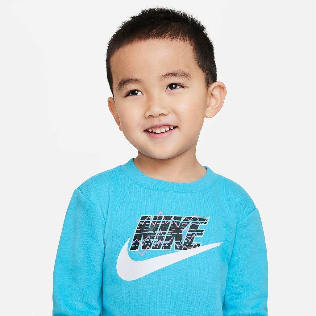 Nike &quot;Let&#039;s Be Real&quot; Crew and Pants Set Toddler Set 76K514-GEH