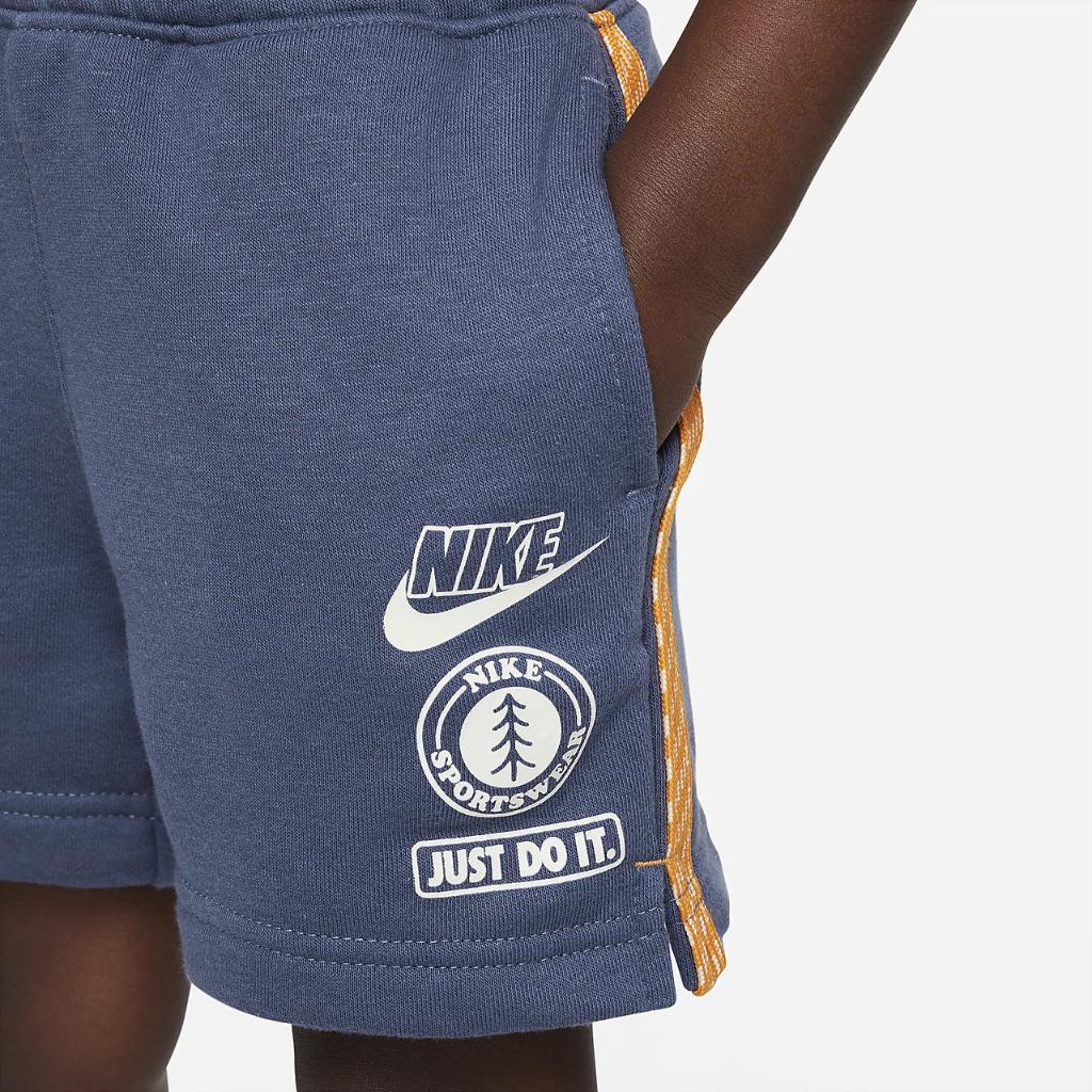 Nike Sportswear &quot;Leave No Trace&quot; French Terry Taping Shorts Toddler Shorts 76K851-U6B