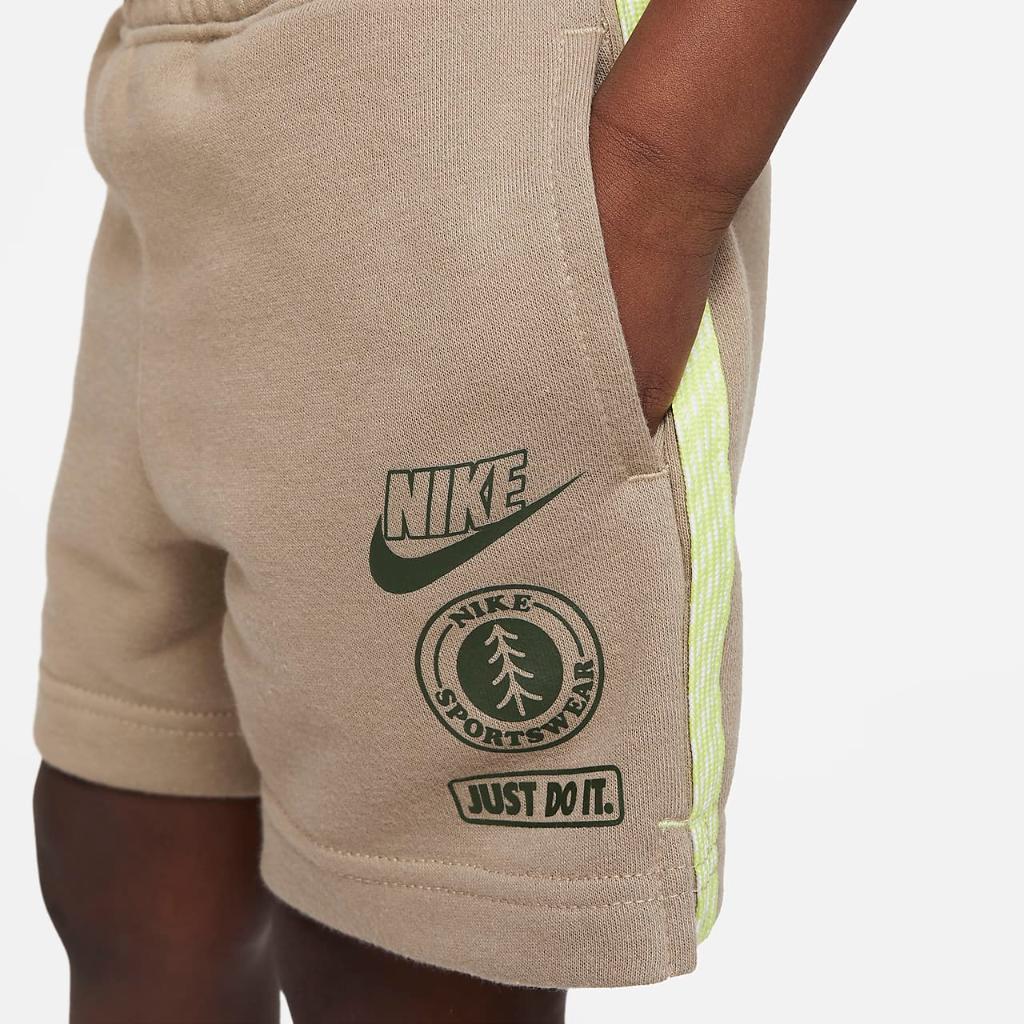 Nike Sportswear &quot;Leave No Trace&quot; French Terry Taping Shorts Toddler Shorts 76K851-X1T