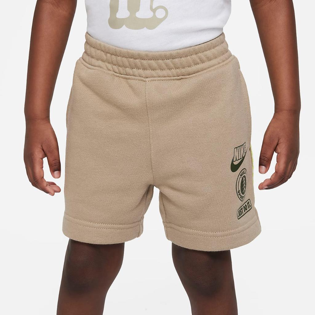 Nike Sportswear &quot;Leave No Trace&quot; French Terry Taping Shorts Toddler Shorts 76K851-X1T