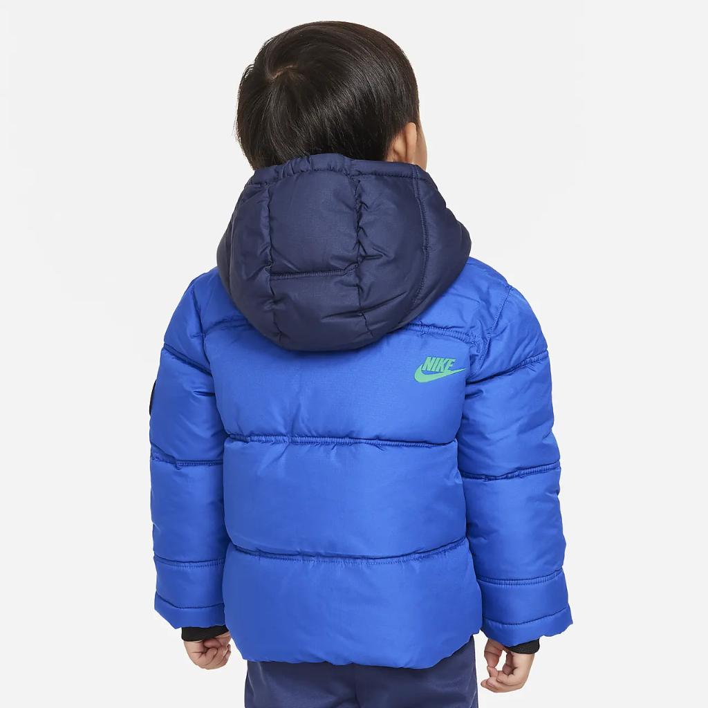 Nike Colorblock Puffer Toddler Jacket 76K910-U89