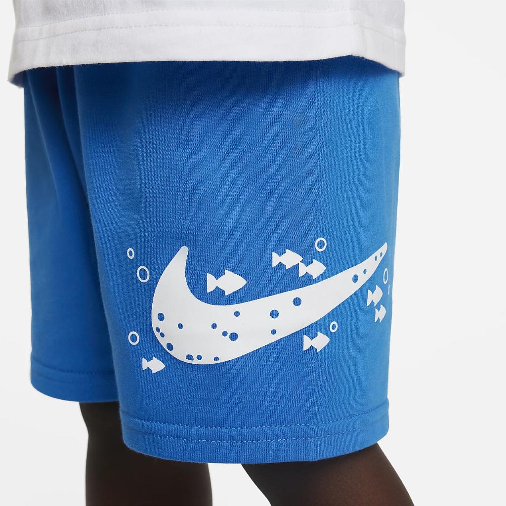 Nike Sportswear Coral Reef Tee and Shorts Set Toddler 2-Piece Set 76K959-BE1