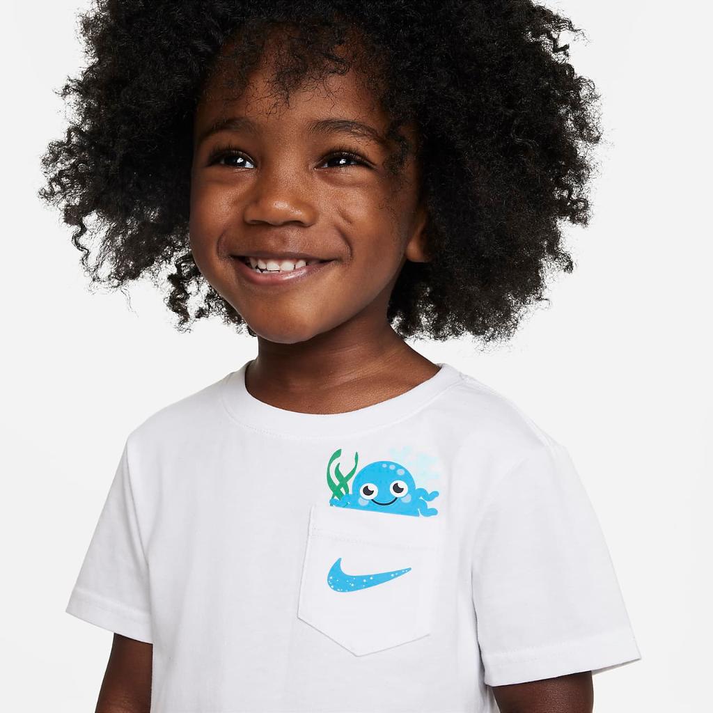 Nike Sportswear Coral Reef Tee and Shorts Set Toddler 2-Piece Set 76K959-BE1