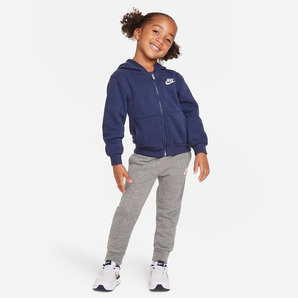 Nike Sportswear Club Fleece Full-Zip Toddler Hoodie 76L089-U90