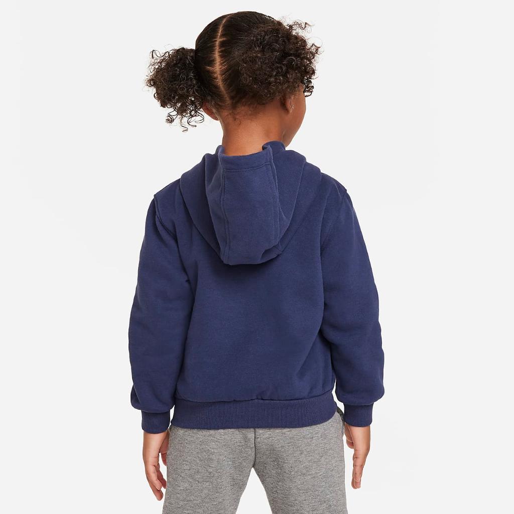 Nike Sportswear Club Fleece Full-Zip Toddler Hoodie 76L089-U90