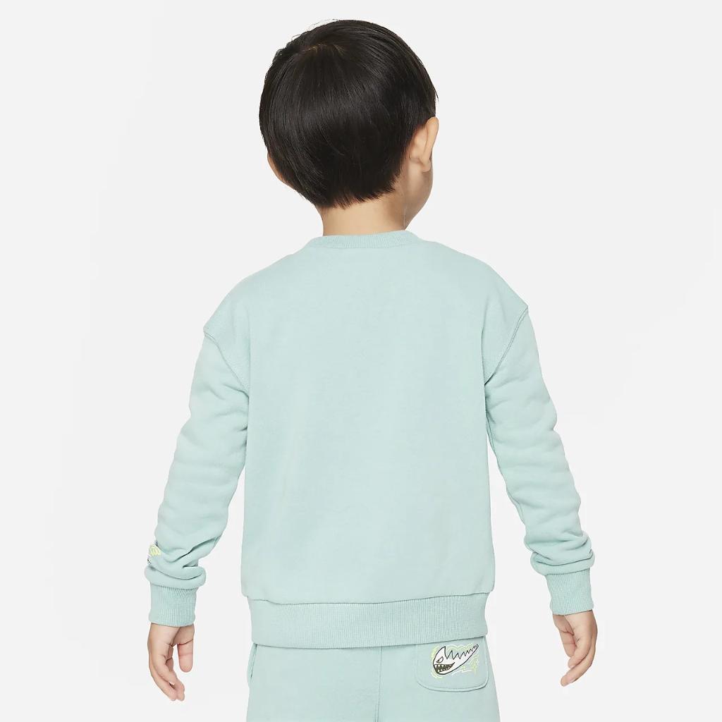 Nike Sportswear &quot;Art of Play&quot; French Terry Crew Toddler Top 76L103-572