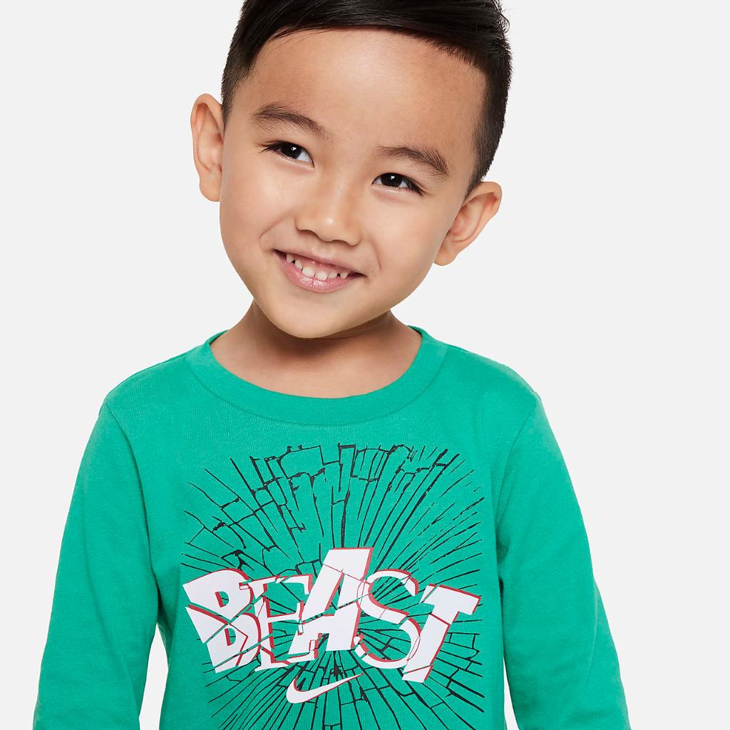 Nike Beast Long Sleeve Basic Tee Toddler T-Shirt 76L141-E5D
