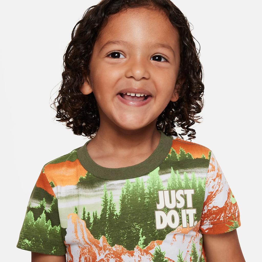 Nike Snowscape Printed Tee Toddler T-Shirt 76L464-E6F