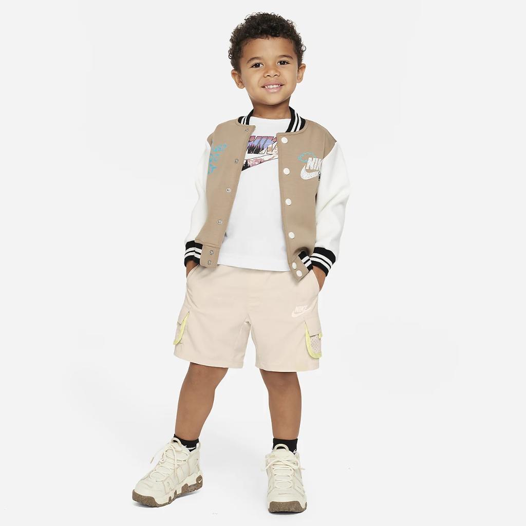 Nike Snowscape Futura Long Sleeve Tee Toddler T-Shirt 76L479-001